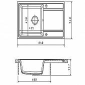 Мойка гранитная Florentinа Липси 860 антрацит 20.130.D0860.302