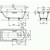 Ванна стальная 180x80 Kaldewei Saniform Plus Star 337 133700010001