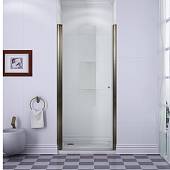 Душевая дверь в нишу 80 см, профиль бронза, левая, Cezares PORDENONE-B-1-80-P-Br-L