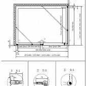 Душевой уголок 120х100 см, профиль золото Cezares ROYAL PALACE-AH-12-120/100-CP-G