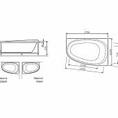 Каркас для ванны 170х110 см Am.Pm Like W80A-170R110W-R