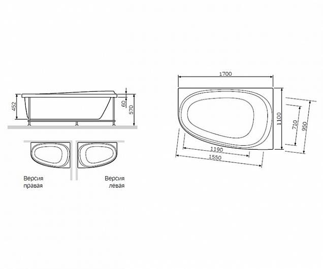 Фотография товара Am.Pm Like W80A-170R110W-R