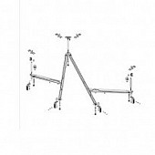 Каркас для ванны 150х100 см, левый, Cezares TEBE-MF-L
