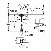 Смеситель для раковины (д.к) Grohe Essence New 23462DA1