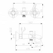 Смеситель для ванны с душевым набором Lemark Duetto LM5712C