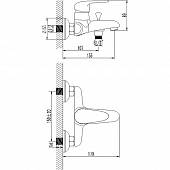 Смеситель для ванны с душевым набором Lemark Pramen LM3302C