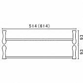 Полотенцедержатель 61 см Art&Max Elegant AM-E-1524