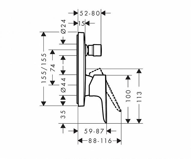 Фотография товара Hansgrohe Talis E 71474700