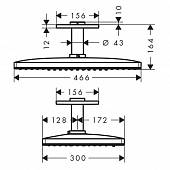 Душ верхний Hansgrohe Rainmaker Select 24006400