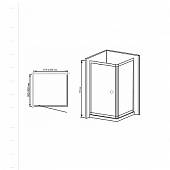 Душевой уголок 110х100 см, стекло шиншилла, RGW Passage PA-32 (RGW PA-02+RGW Z-12+RGW A-11) 04083200-51