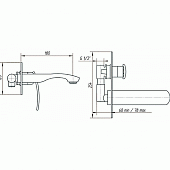 Смеситель для душа Migliore Flo ML.FLO-7034.CR