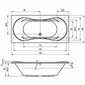 Ванна 190х90 см Riho Supreme BA5800500000000