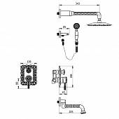 Душевая система Zorg Antic A 104DS-SL