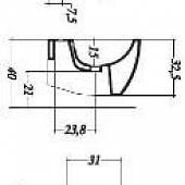 Биде Disegno Ceramica Weg WE454-1