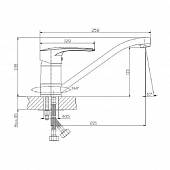 Смеситель для кухни Rossinka T T40-21LM308