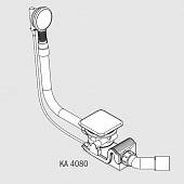 Слив перелив для ванны, белый/хром, Kaldewei Comfort-Level Conoduo KA 4080 687772000001