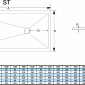 Душевой поддон 80х190 см, серый, RGStone Tray ST-198G 14152819-02