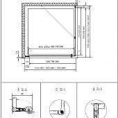 Душевой уголок 80х90 см, профиль бронза Cezares ROYAL PALACE-AH-1-80/90-CP-Br