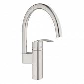 Смеситель для кухни, супер сталь Grohe Eurosmart 33202DC2