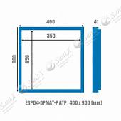 Алюминиевый люк под плитку нажимной, 40 х 90 Практика АТР 40/90