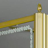 Душевая дверь в нишу 90 см, профиль золото, левая, Cezares RETRO-B-1-90-CP-G-L