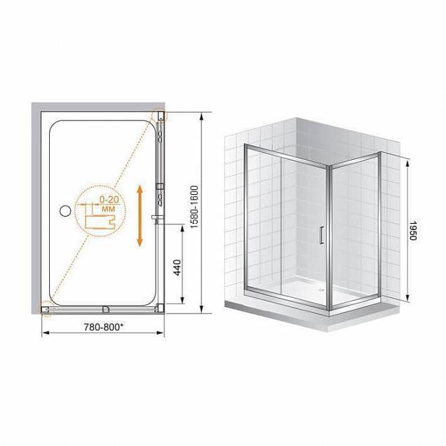 Фотография товара Cezares Porta PORTA-AH-12-160/80-C-Cr