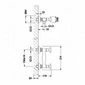 Смеситель для душа Lemark Flora LM0103C