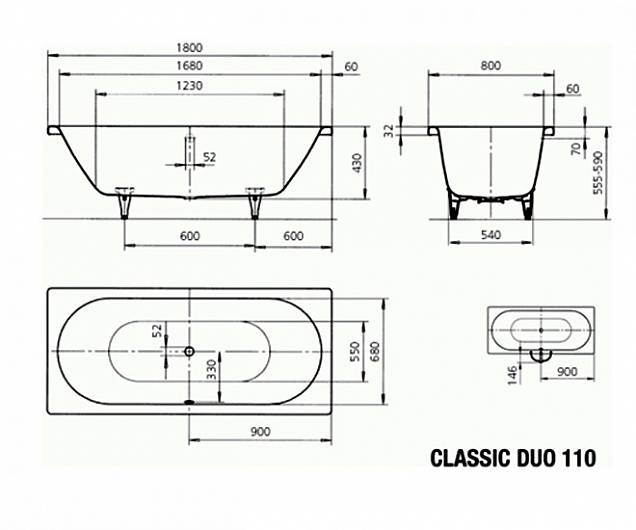 Фотография товара Kaldewei Classic Duo 291000010001