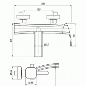 Смеситель для ванны Migliore Mercury ML.MRC-8702.CR