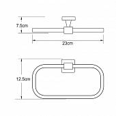 Полотенцедержатель 23 см WasserKraft Dill K-3960