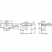 Раковина 70 см Roca Meridian-N 327240000
