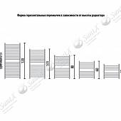 Полотенцесушитель водяной 100х50, хром НИКА ARC ЛД(г3) ЛД Г3 100/50