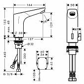 Смеситель для раковины Hansgrohe PuraVida 15172400