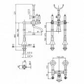 Смеситель для ванны с душевым набором Cezares First FIRST-VDP-02-M