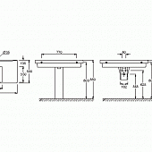 Раковина 105 см Jacob Delafon Odeon Up E4731-00