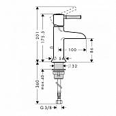 Смеситель для раковины (д.к) Hansgrohe Talis Classic 14127000