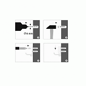 Полотенцедержатель 44 см WasserKraft Leine K-5031WHITE