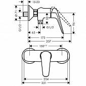 Смеситель для душа Hansgrohe Novus 71062000