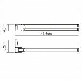 Полотенцедержатель 43,6 см WasserKraft Lopau K-6031