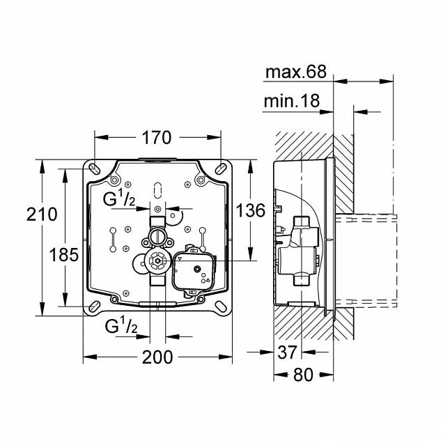 Фотография товара Grohe Без дизайн линии 37338000Gr