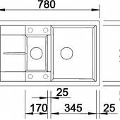 Мойка гранитная,темная скала, Blanco Metra 6 S Compact 518876