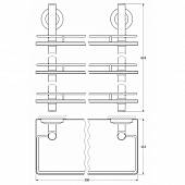 Полочка тройная 50 см FBS Standard STA 069