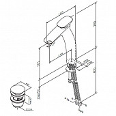 Смеситель для раковины (д.к) Am.Pm Spirit V2.0 F70A92200