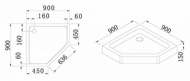 Фотография товара Cezares Tray TRAY-A-P-90-15-W0