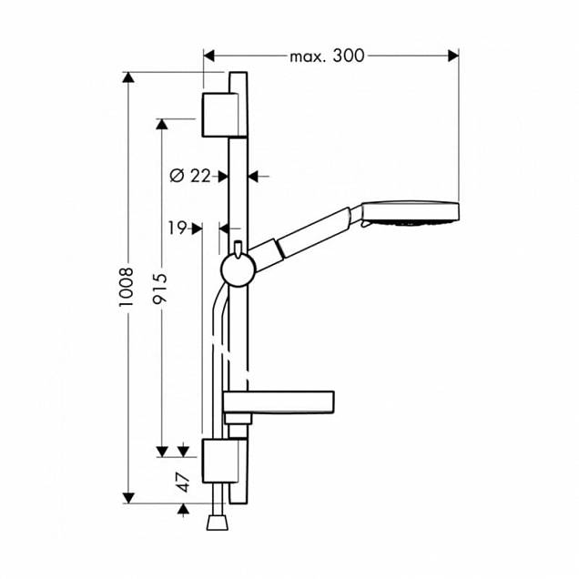 Фотография товара Hansgrohe Raindance 27884000