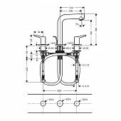 Смеситель для раковины ( д.к.) Hansgrohe Talis S 72130000