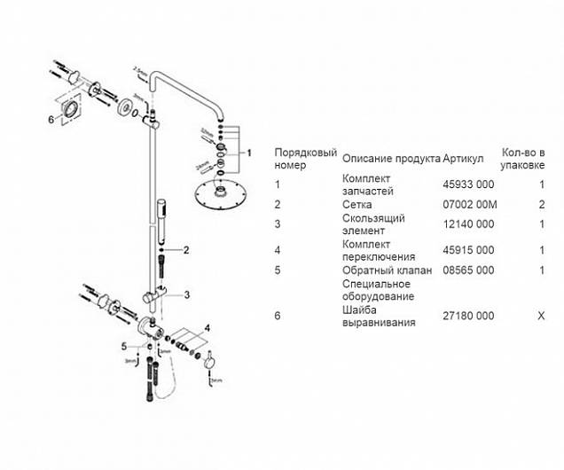 Фотография товара Grohe Rainshower 27058000Gr