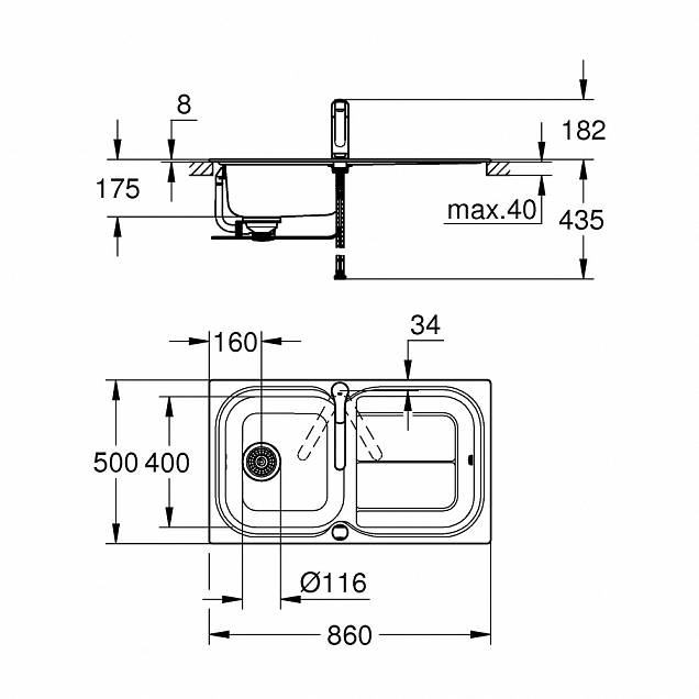 Фотография товара Grohe Eurosmart 31565SD0Gr