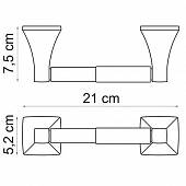 Держатель туалетной бумаги WasserKraft Wern K-2522