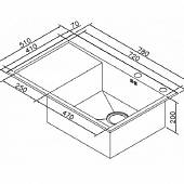 Мойка из нержавейки Zorg  X X-7851-R